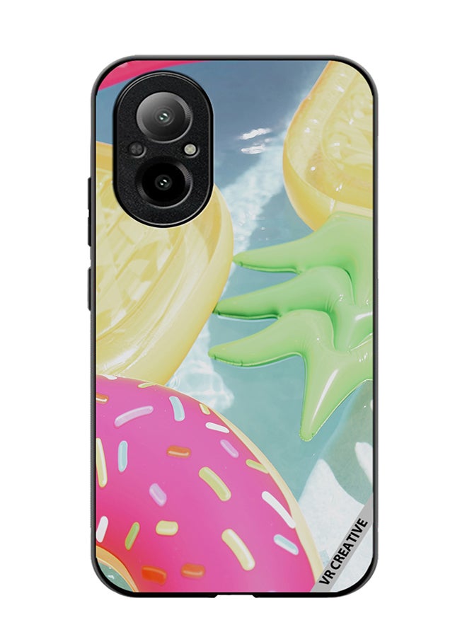 VR CREATIVE Protective Case Cover For Realme C67 4G Pool Fun Design Multicolour - Image 1