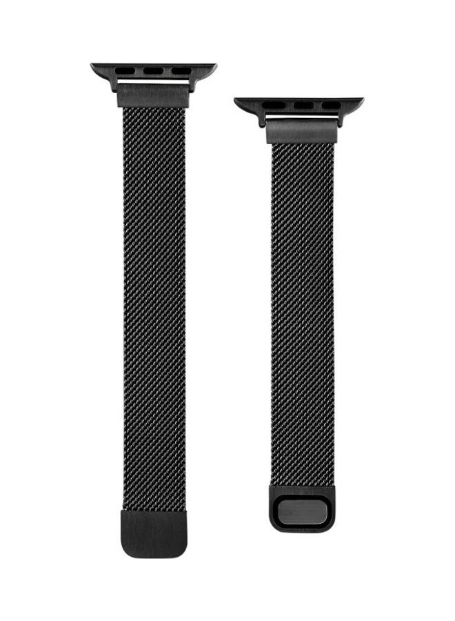 NIBEMINENT Replacement Watchband For Apple Watch Black - Image 1