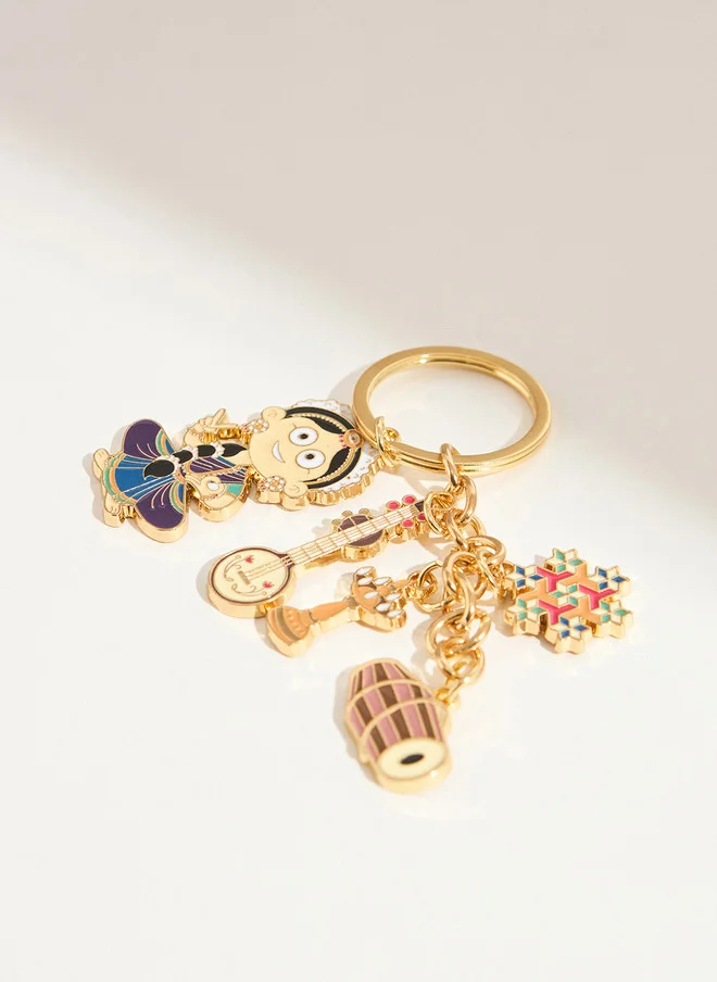 Chumbak  Bharatnatyam Metal Keychain  | Best Price UAE
