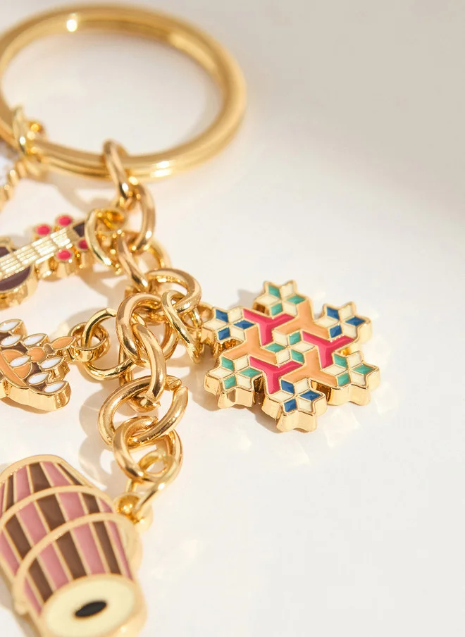 Chumbak  Bharatnatyam Metal Keychain  | Best Price UAE
