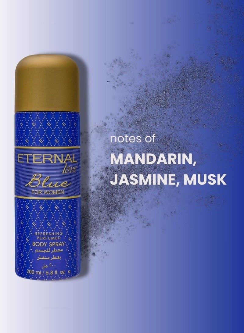 Eternal love سبراي الجسم Eternal Love 200 مل للنساء باللون الأزرق - Image 2