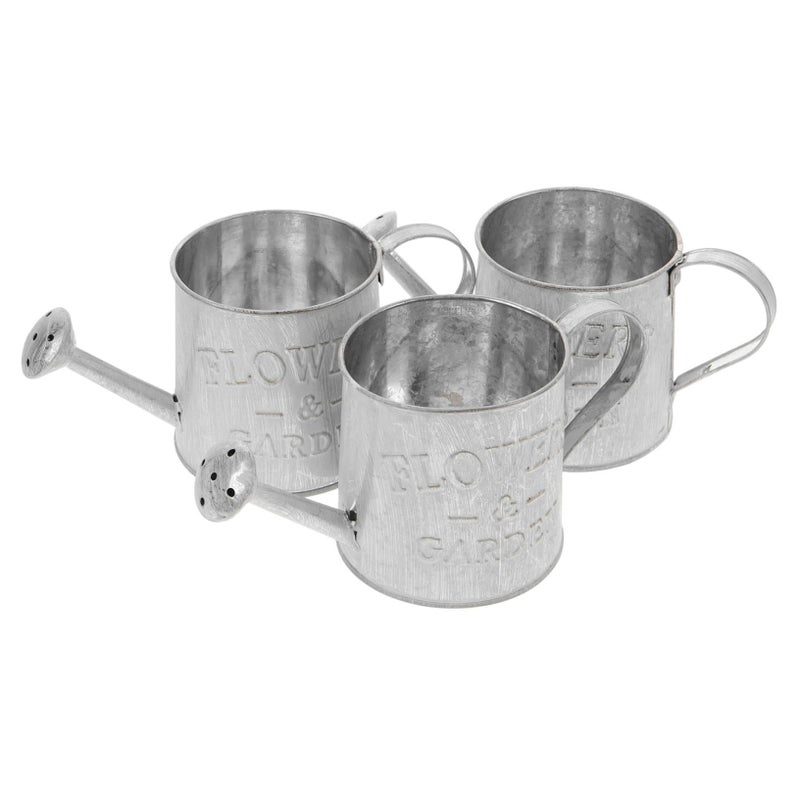 3pcs Rustic Decorative Flower Arrangement Buckets With Handle For Garden Storage - Image 2