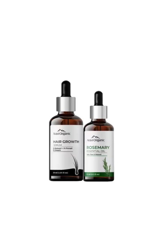 Aravi Organic Aravi Organic Rosemary Oil 20ML And Hair Growth Serum 25ML 