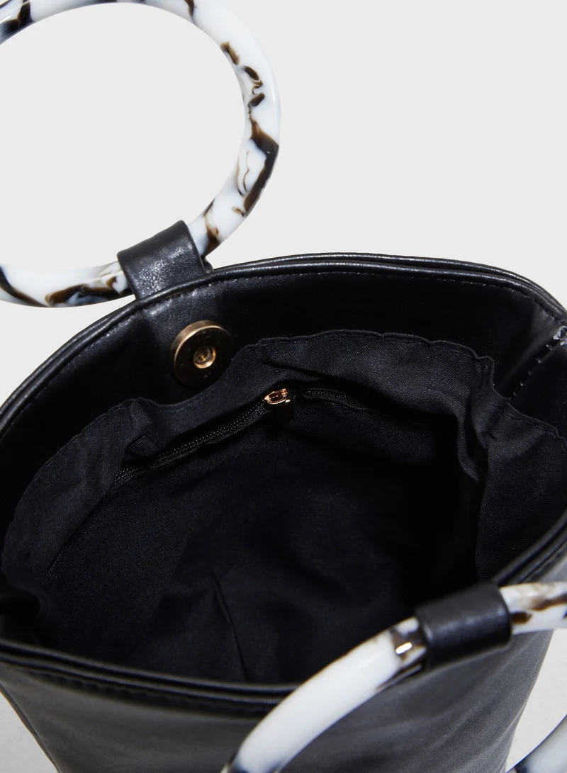Ginger Satchel Bag With Handle Detail