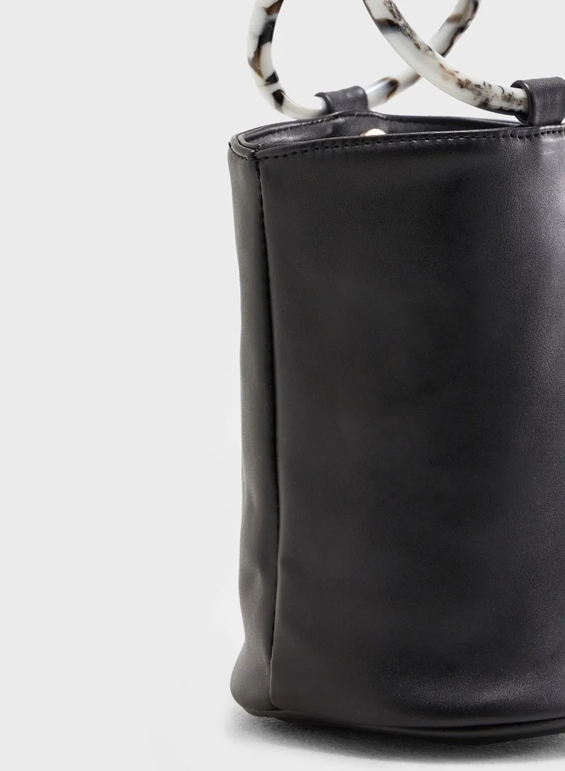 Ginger Satchel Bag With Handle Detail