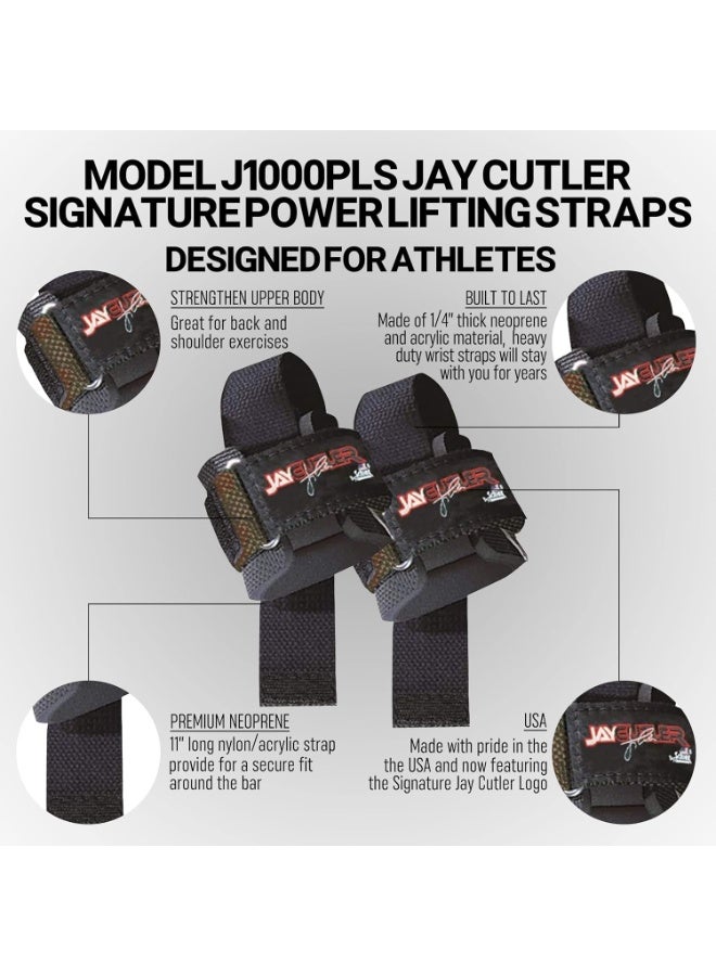 Schiek Model J-1000PLS Jay Cutler Signature Power Lifting Straps - Image 3