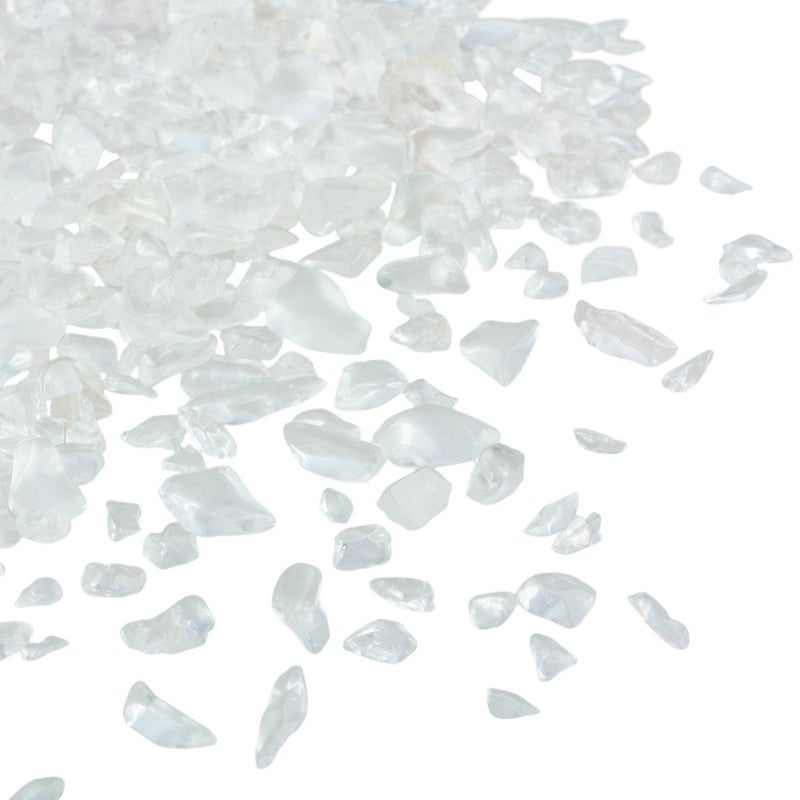 Rockcloud 1 Lb Rock Quartz Small Tumbled Chips Crushed Stone Healing Reiki Crystal Jewelry Making Home Decoration - Image 2
