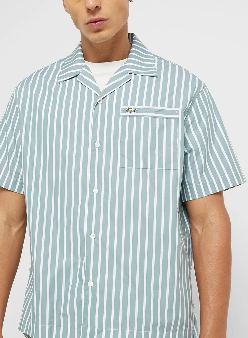 LACOSTE  Regular Fit Button Down Shirt for Men | Best Price UAE