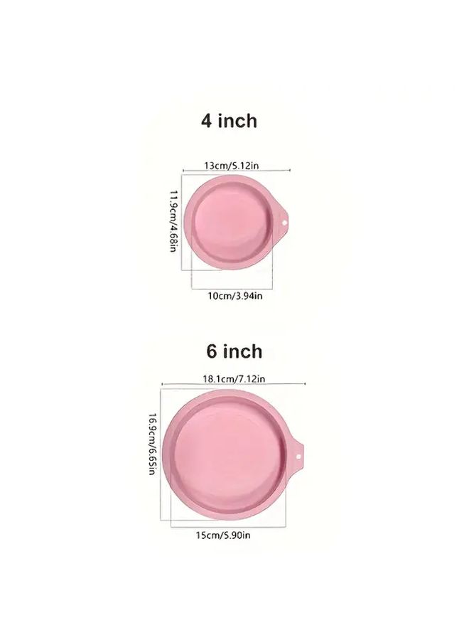 1pc Pink Silicone Air Fryer Egg Mold Non Stick Baking Mold For Muffins Cakes Pastries - Image 2