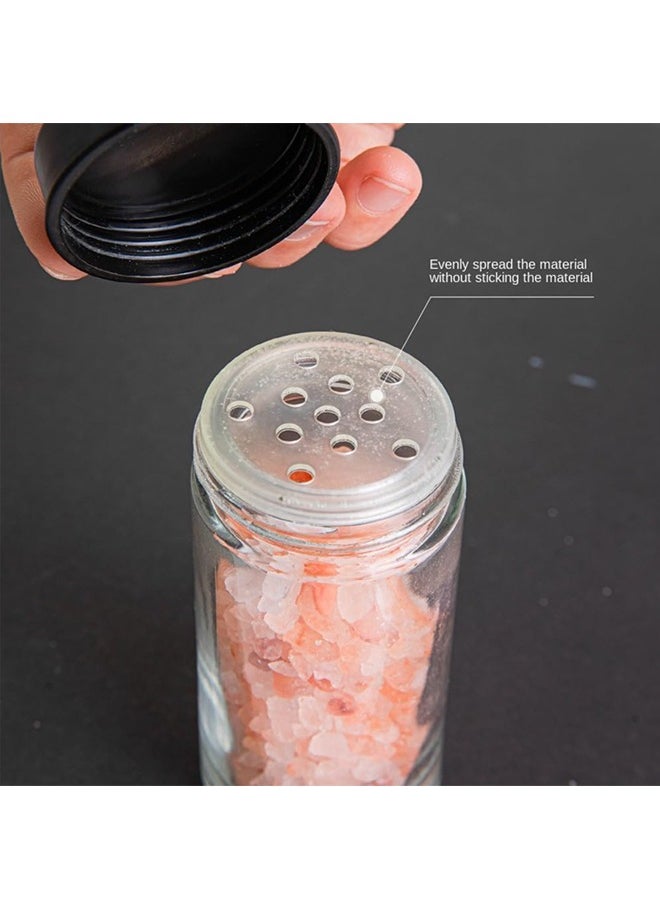 Tiokkss Rotating Spice Rack Organizer with 18 Glass Spice Jars, Spice Jar Set with 360 Degree Rotating Spice Jars, Wheel-shaped Spice Bottle Set  - Image 4