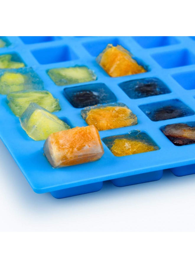 Square Silicone Candy Molds - Mini Silicone Molds for Hard Candy, Chocolate, Gummy, Caramel, Ganache, Ice Cubes (2)