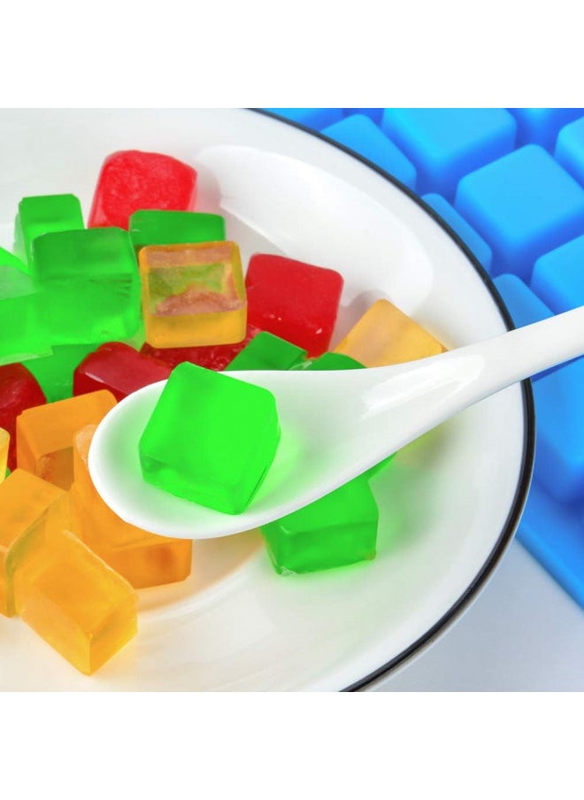 Square Silicone Candy Molds - Mini Silicone Molds for Hard Candy, Chocolate, Gummy, Caramel, Ganache, Ice Cubes (2)