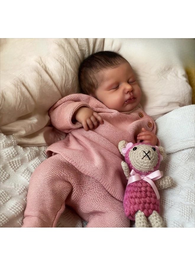 Zero Pam Full Silicone Baby Doll-20'' Reborn Baby Dolls Silicone Full Body, Anatomically Correct Girl, Realistic Babys Doll, Real Life Reborn Dolls with Accessories - Image 5