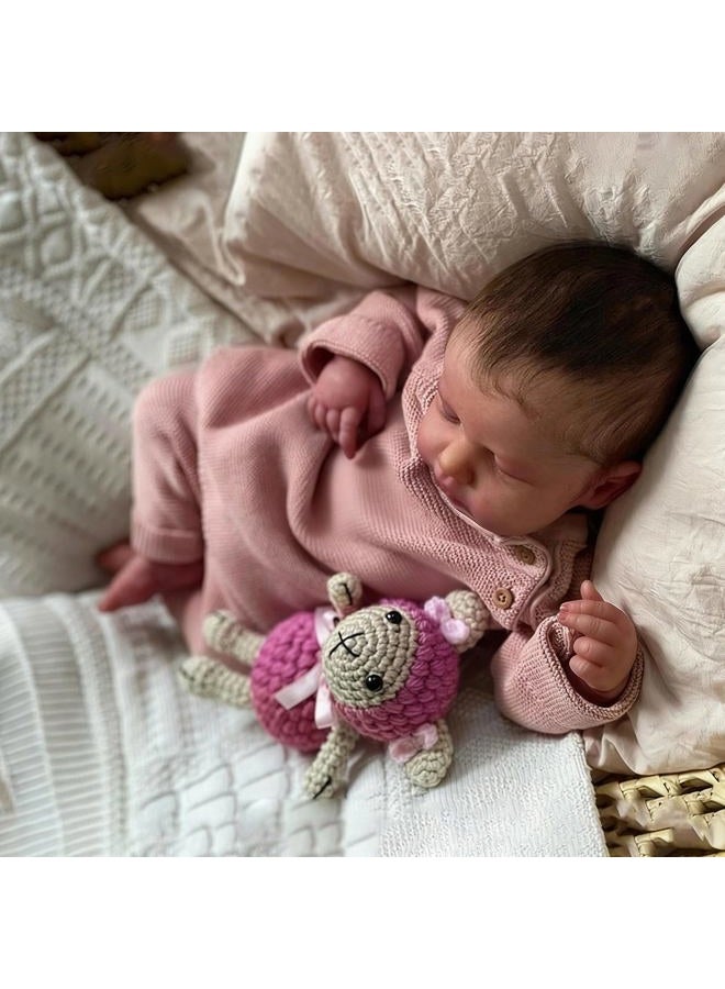 Zero Pam Full Silicone Baby Doll-20'' Reborn Baby Dolls Silicone Full Body, Anatomically Correct Girl, Realistic Babys Doll, Real Life Reborn Dolls with Accessories - Image 4