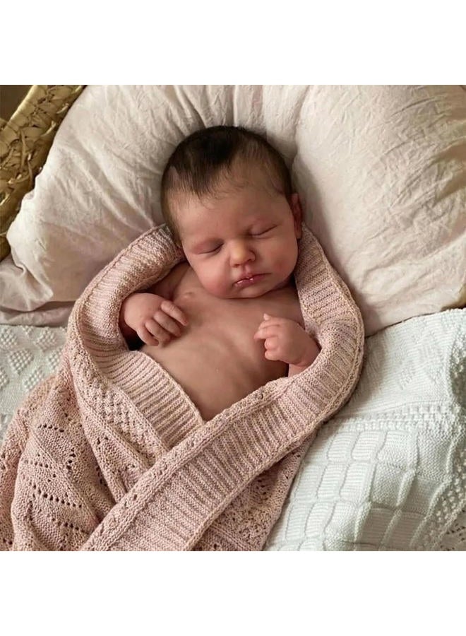 Zero Pam Full Silicone Baby Doll-20'' Reborn Baby Dolls Silicone Full Body, Anatomically Correct Girl, Realistic Babys Doll, Real Life Reborn Dolls with Accessories - Image 3