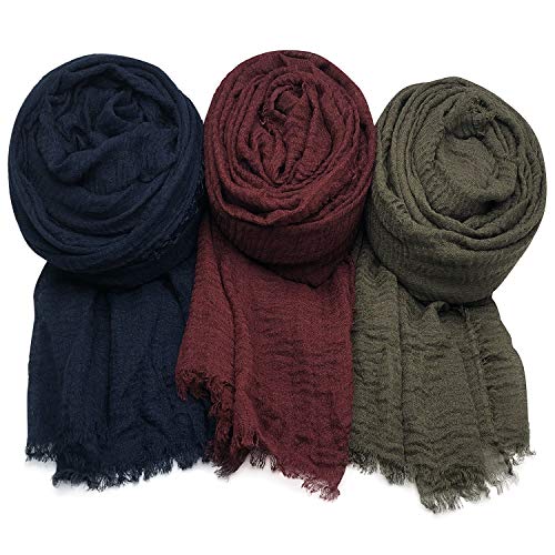 Axe Sickle Women Scarf Shawl for All Season 3PCS Scarve Wrap Scarve B. - Image 1