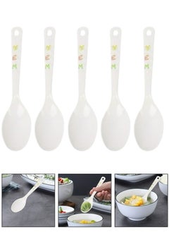 5pcs Multi-Purpose Long Handle Spoons, Soup Spoons, Practical Rice Spoons