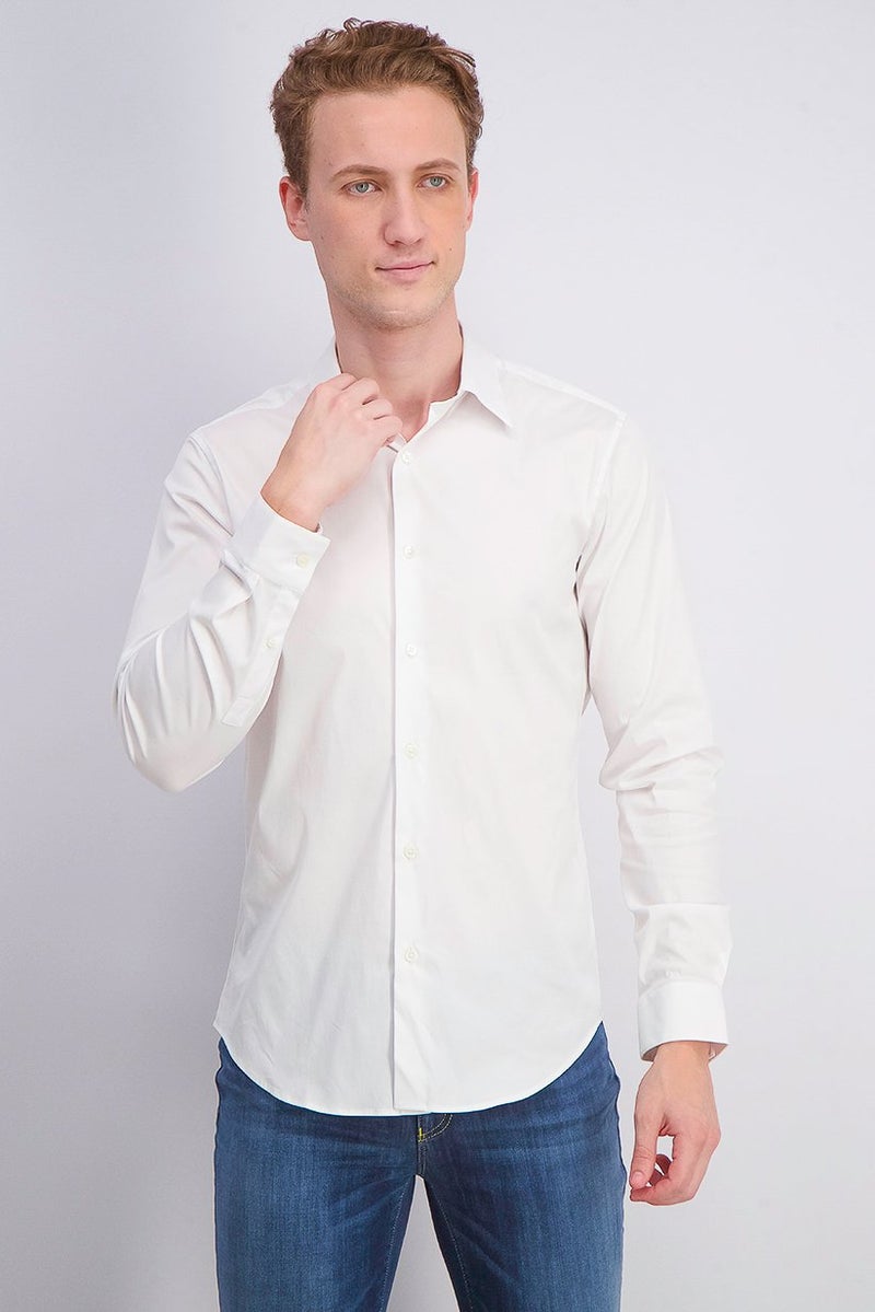 Theory Men Regular Fit Sylvain Wealth Casual Shirt, White  - Image 1