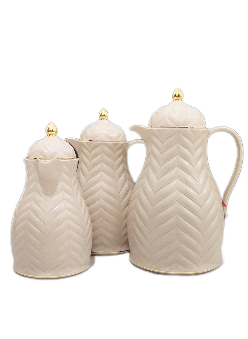 Rose Thermos Coffee Set Consisting of Three Pieces Liter And A Half + Liter + Half Liter - Image 2