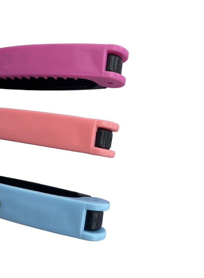 AKADO Travel Pocket Comb, Double Headed Pocket Hair Comb 2 in 1 Plastic Double Headed Travel Portable Folding Hair Brush Comb for Women's and Men's - 3pc, Multicolor. - Image 5