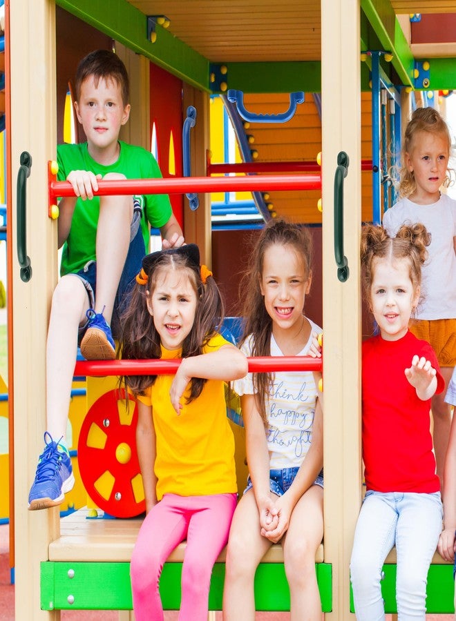 Restroma 4 Pieces Kids Playground Safety Handles Swingset Grab Handle Playground Accessories for Child Backyard Playhouse Treehouse - Image 5