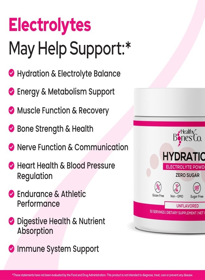 Healthy Bones Co. Sugar-Free Electrolyte Powder Drink Mix Fast Hydration Naturally Sweetened with Organic Monk Fruit, Apple Berry Flavor (305g) with Key Electrolytes and Trace Minerals –Keto Friendly, Vegan - Image 3