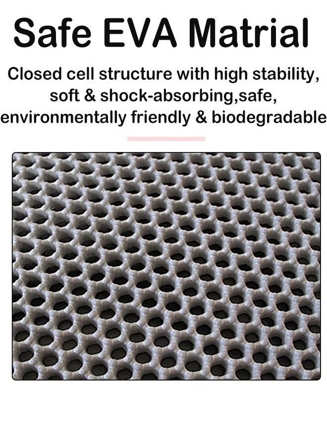 Rock Pow Dual-Layer Cat Litter Mat Splash-Proof Paw-Friendly Rub Foot Pad and EVA Filter Technology  - Image 4