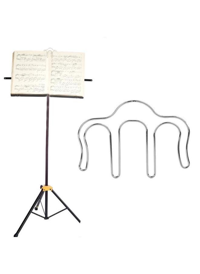 Thoraya 2PCs Music Page Holder Book Clip Musical Instrument Accessories M Type Iron Lightweight(Silver )  - Image 4