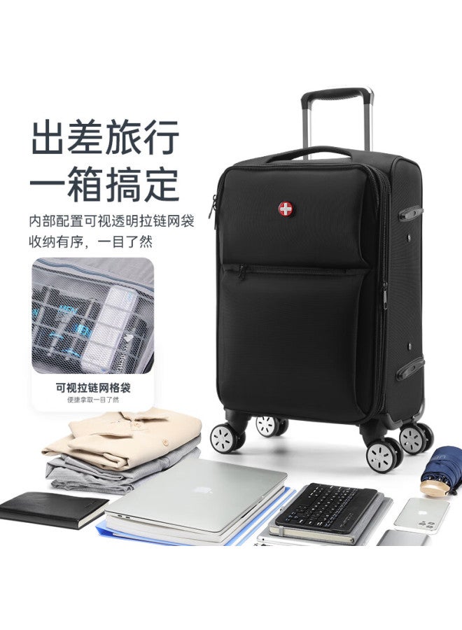 Crossgear Swiss Army Knife 28-inch Oxford Cloth Business Travel Luggage Suitcase Men And Women Password Checked Luggage Large Capacity