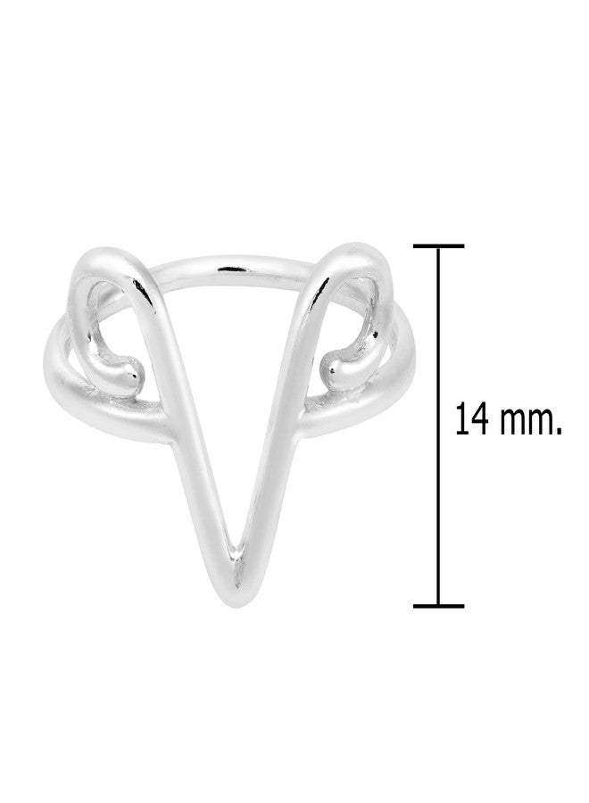 ايرافيدا خاتم برج الحمل من إيرافيدا | مجوهرات الأبراج من الفضة الإسترليني عيار 925 | مقاس 7، خاتم فضي أنيق يحمل رمز برج الحمل للرجال والنساء - Image 4