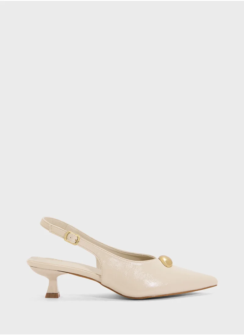 ELLA Sling Back Heeled Pump