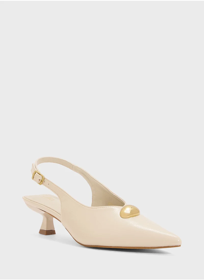 ELLA Sling Back Heeled Pump