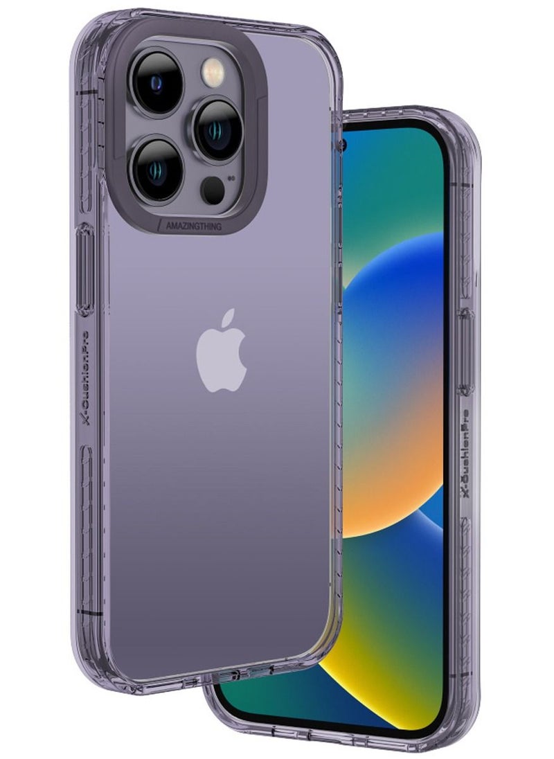 AMAZINGthing Titan Pro Drop Proof iPhone 14 Pro Case Cover - Deep Purple  - Image 1
