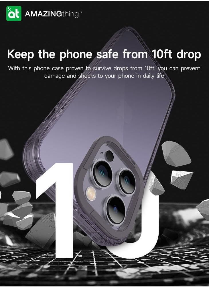 AMAZINGthing Titan Pro Drop Proof iPhone 14 Pro Case Cover - Deep Purple  - Image 3