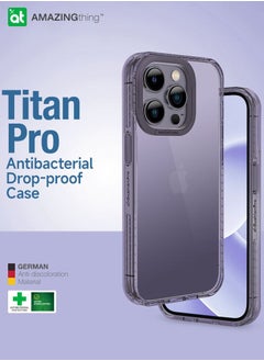AMAZINGthing Titan Pro Drop Proof iPhone 14 Pro Case Cover - Deep Purple  - Image 2