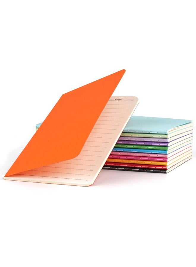 Hoiny 12 Pack Mini Pocket Notebook, 3.5 X 5.5 Inch Lined Small Journals for Kids, Colorful Cover Notepads for Traveler, Students, School Supplies, 30 Sheets/60 Pages, Memo Pad, Tiny Note Book Bulk - Image 1