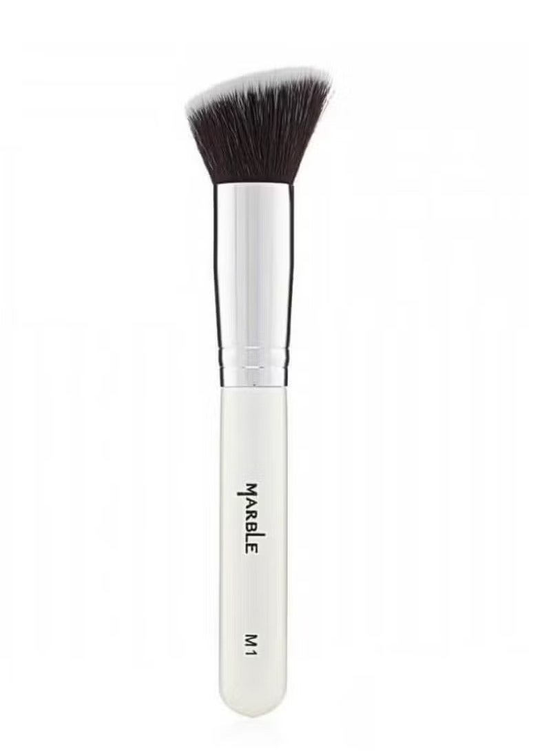 Marble M2 Flat Foundation Brush+Face Makeup Brush M1 Of two pieces - Image 2