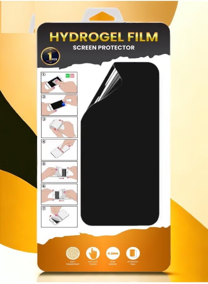 ELTRAZONE TECNO Pova 5 4G Hydrogel Privacy Film Screen Protector Black - Anti-Glare, Privacy Protection, Full-Screen Coverage, Self-Healing, Scratch-Resistant, Bubble-Free Installation - Image 3