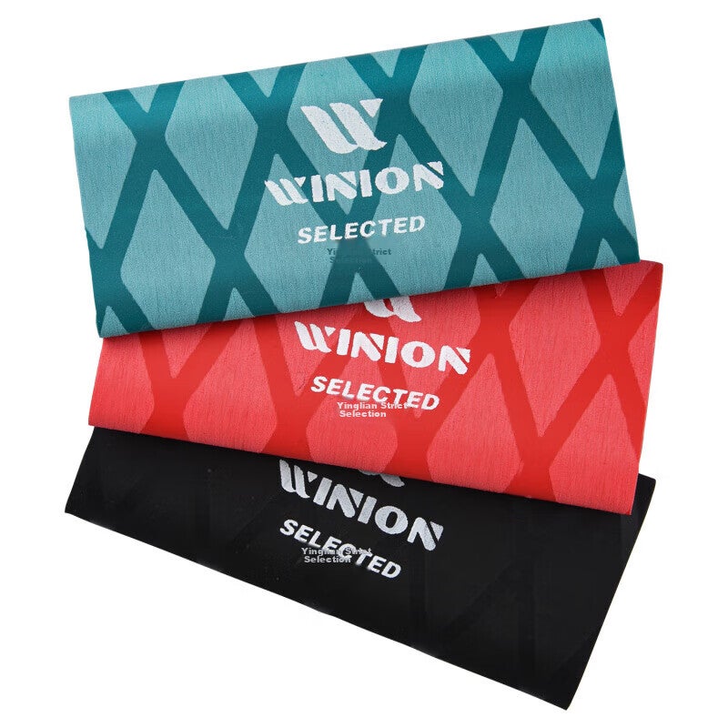 JD Jing Zao WINION Selected Table Tennis Racket Heat Shrink Grip Tape, Non-Slip Sweat-Absorbing Handle Cover, Black Red Green Set - Image 3