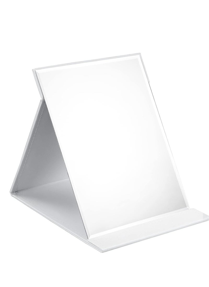Generic - Portable Folding Mirror, Portable Folding Vanity Mirror, Desktop Makeup Mirror with Adjustable Stand, Home, Travel Make up Mirror, 21x15cm - Image 1