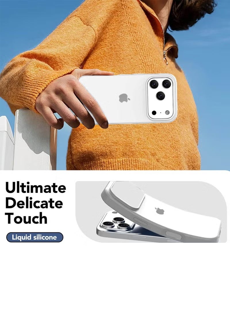 iPhone 17 Pro Max Case Liquid Soft Silicone iPhone 17 Pro Max Cover Anti Scratch with Inside Microfiber Lining Shockproof Protective Phone Case for iPhone 17 Pro Max - Image 4