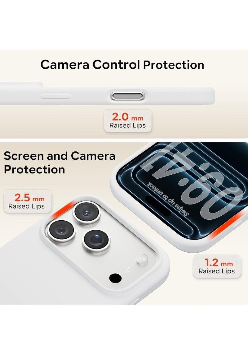 iPhone 17 Pro Max Cover Liquid Soft Silicone iPhone 17 Pro Max Case Anti Scratch with Inside Microfiber Lining Shockproof Protective Phone Case for iPhone 17 Pro Max - Image 3
