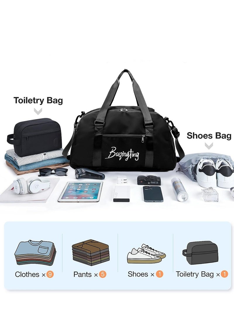 Aurrako Gym Bag Travel Bag For Man/Women,Duffle Sport Handbag for Travelling Large Capacity with Compartment and Wet Pocket Waterproof - Image 2