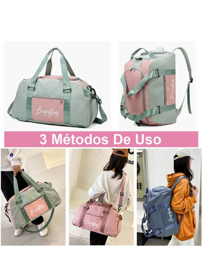 Aurrako Gym Bag Travel Bag For Man/Women,Duffle Sport Handbag for Travelling Large Capacity with Compartment and Wet Pocket Waterproof - Image 4