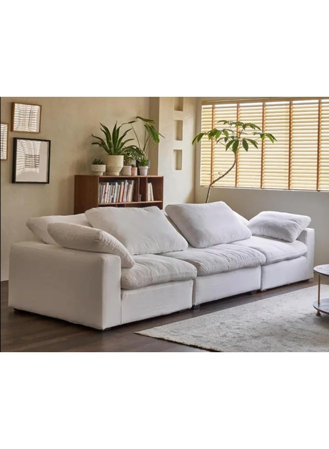 Zayn comforts Modern Living Room Sofa with Soft Dacron-Filled Seats and Versatile Seating Options (3 Seater) - Image 4