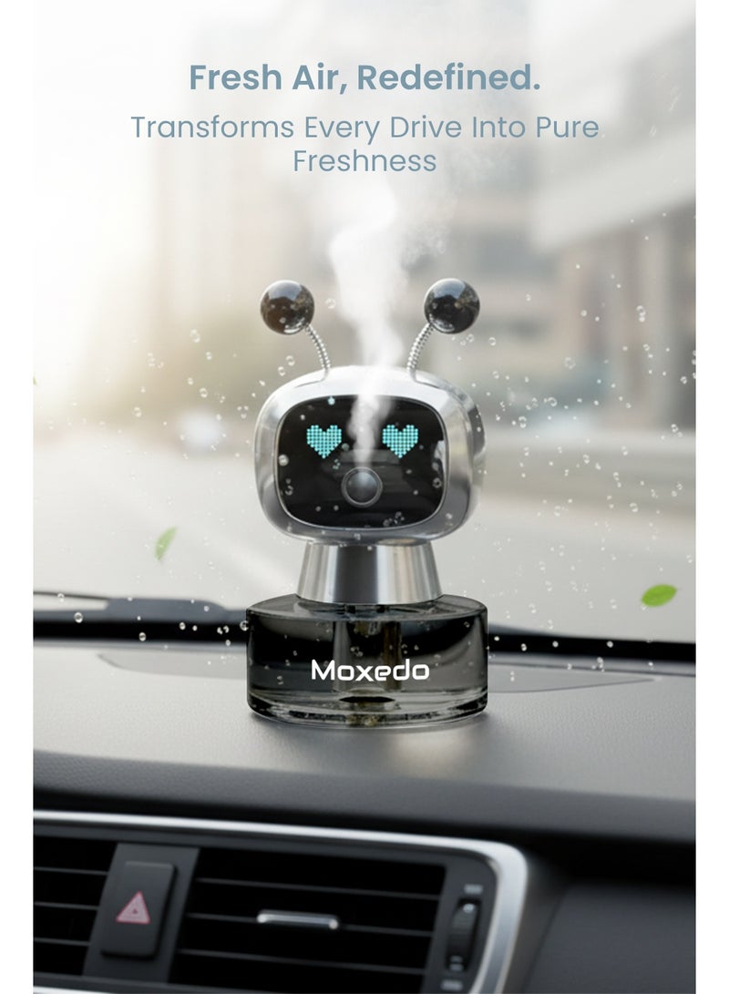 Moxedo Drive Mist Essential Aroma Diffuser Wireless Nebulizing Diffuser Aromatherapy Auto Vibration Mode 4 Working Modes with Essential Oil for Car Home Office Bedroom - Image 4
