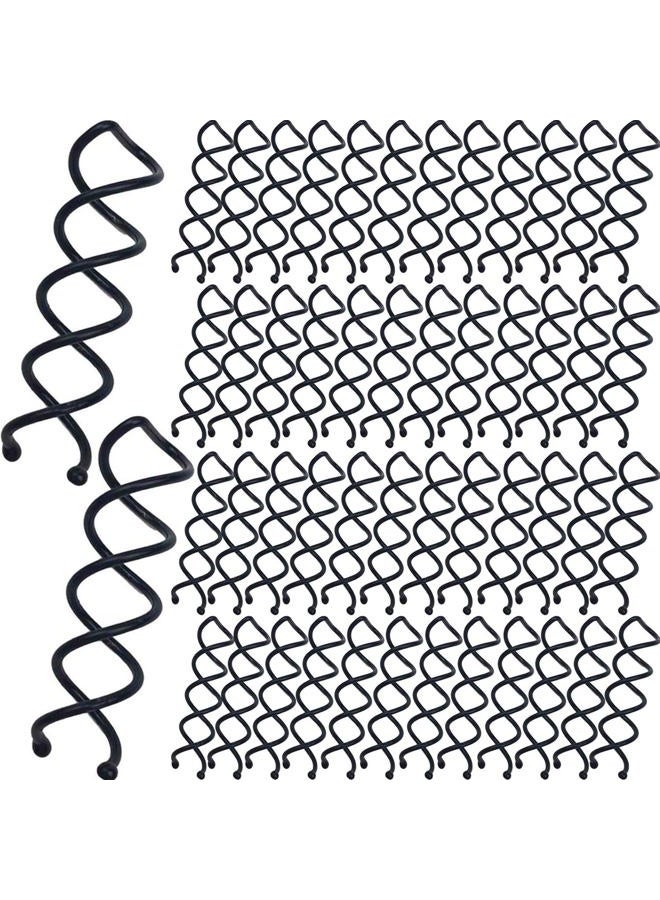 Hyamass Spiral Bobby Hair Pins (Black, 50 Pieces) - Image 1
