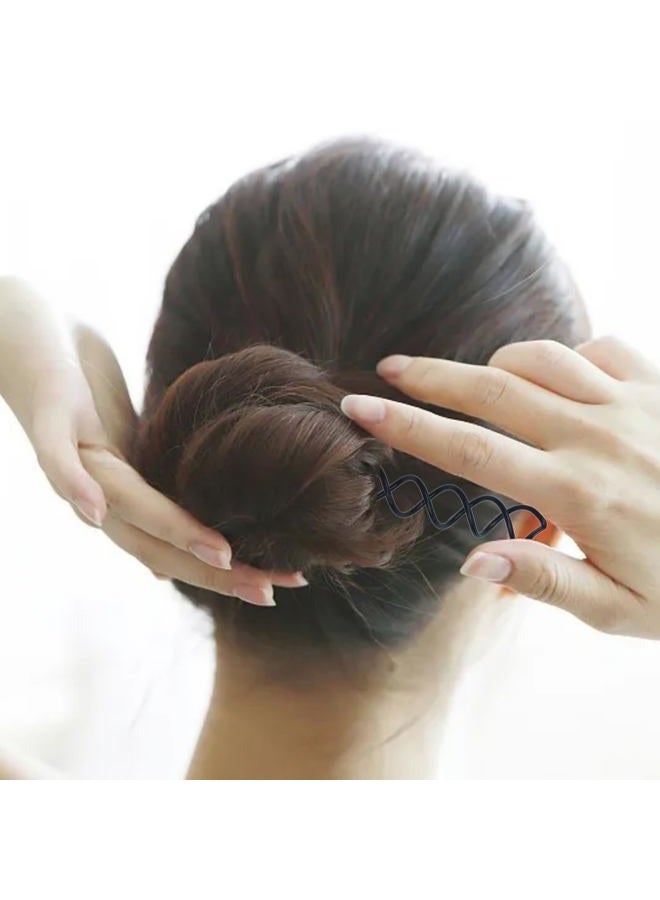 Hyamass Spiral Bobby Hair Pins (Black, 50 Pieces) - Image 3