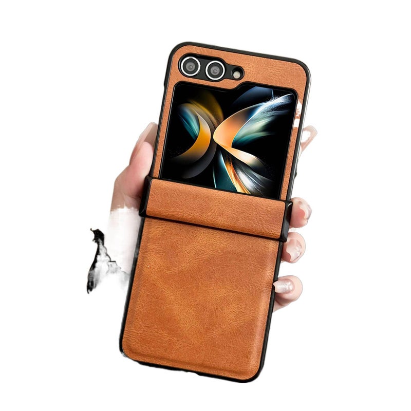 غطاء واقي، مقاوم للصدمات لـ Samsung Galaxy Z Flip 5، PC، أخضر باللون الأخضر للتنقل اليومي سهل التخزين للطاولة - Image 5
