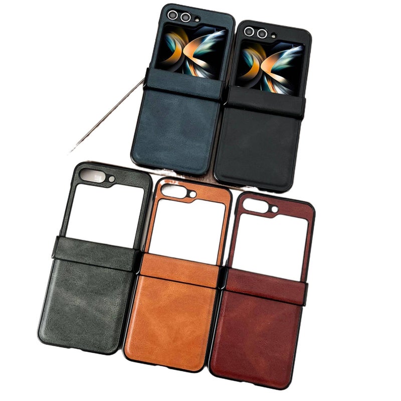 غطاء واقي، مقاوم للصدمات لـ Samsung Galaxy Z Flip 5، PC، أخضر باللون الأخضر للتنقل اليومي سهل التخزين للطاولة - Image 2